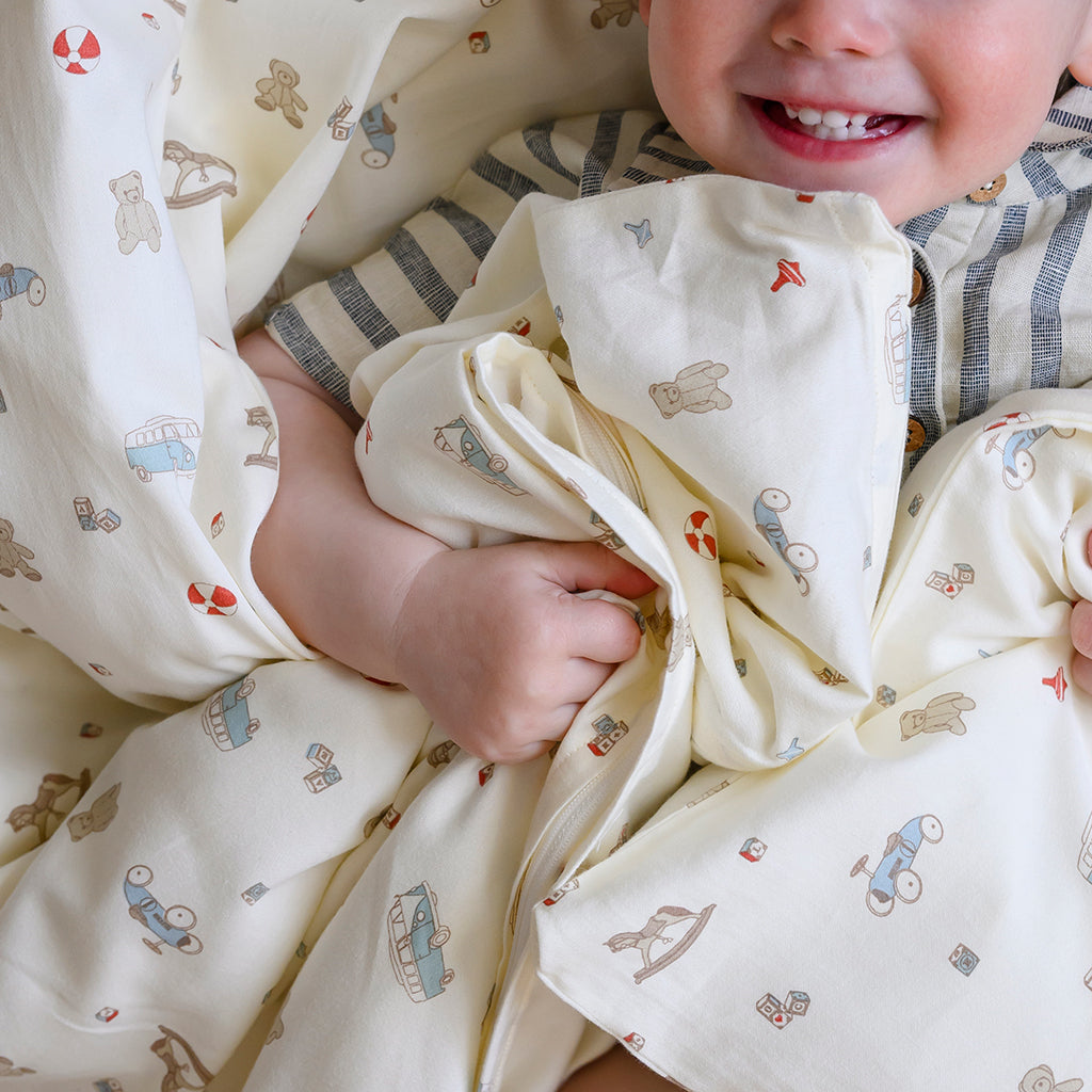 Sengetøj, Junior, 100x140cm - GOTS - Vintage Toys